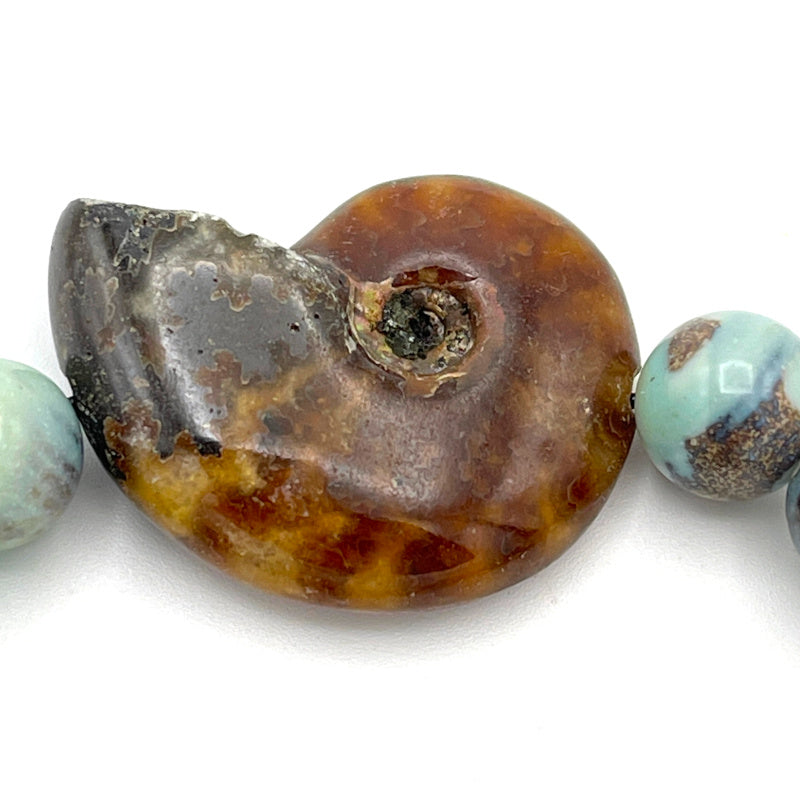 Aqua Agate Gemstone Stretch Bracelet