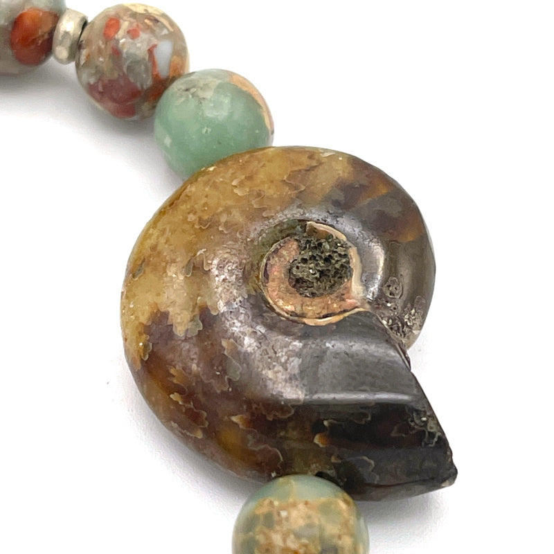 Aqua Terra Jasper Gemstone Stretch Bracelet