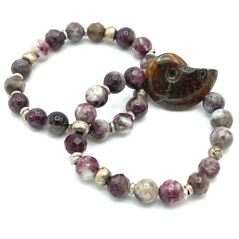 Eudialyte Gemstone Stretchy Bracelet