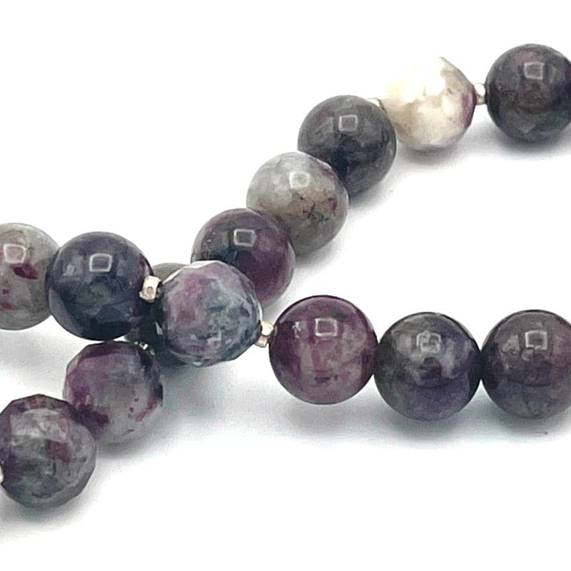 Burgundy Eudialyte Gemstone 108 Bead Mala Necklace