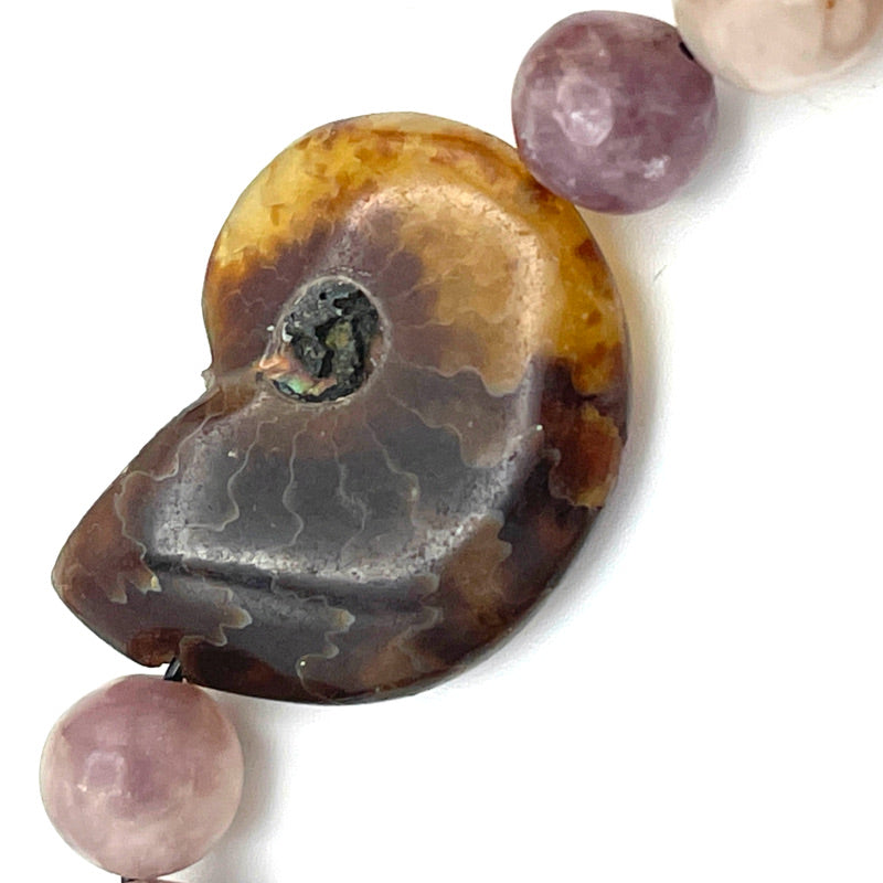 Lepidolite Gemstone Bracelet Stack