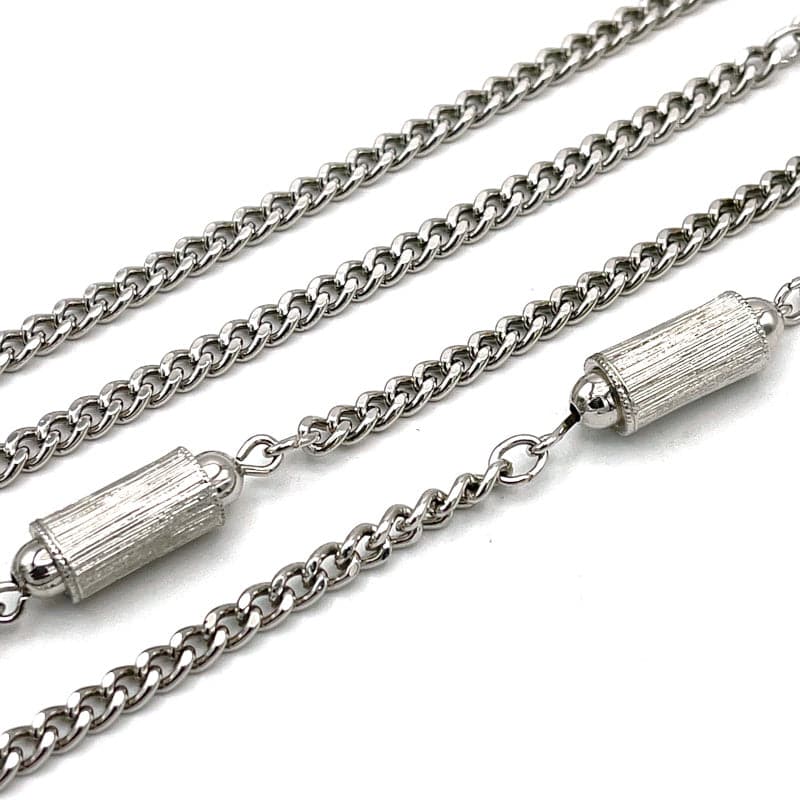 Vintage Monet Silver Rope Necklace