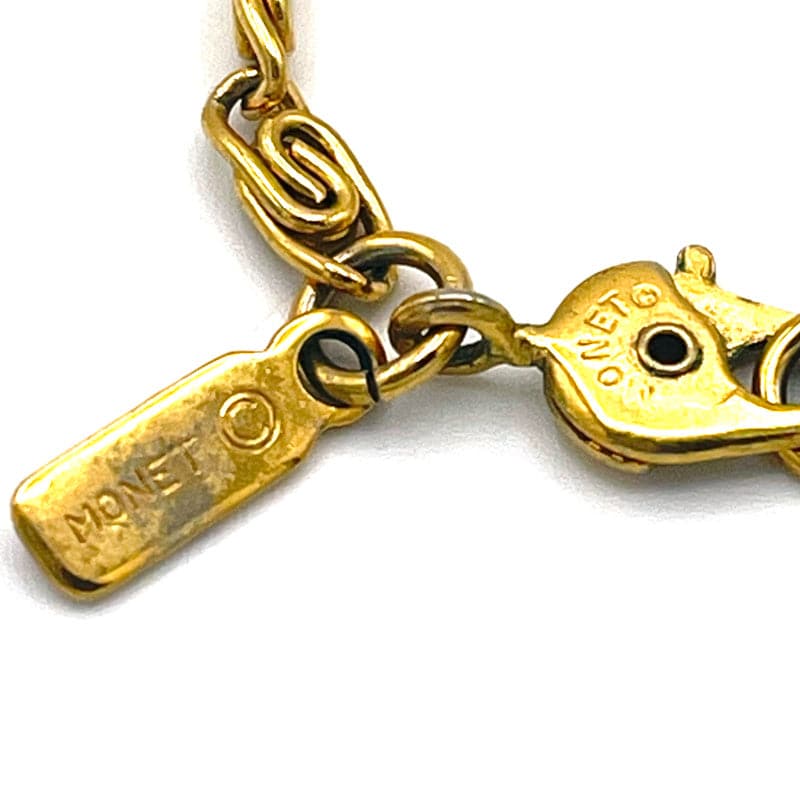 Vintage Monet Filigree Chain Necklace