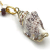 Pearl and Tourmaline Shell Pendant Necklace