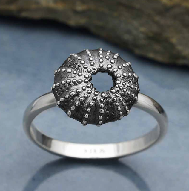 Sterling Silver Sea Urchin Ring 