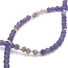 Sparkling Amethyst and Lavender Crystal Bead Necklace