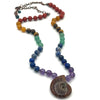 Rainbow Chakra Shell Necklace