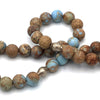Carolina Blue Sea Jasper Gemstone 108 Bead Mala Necklace 