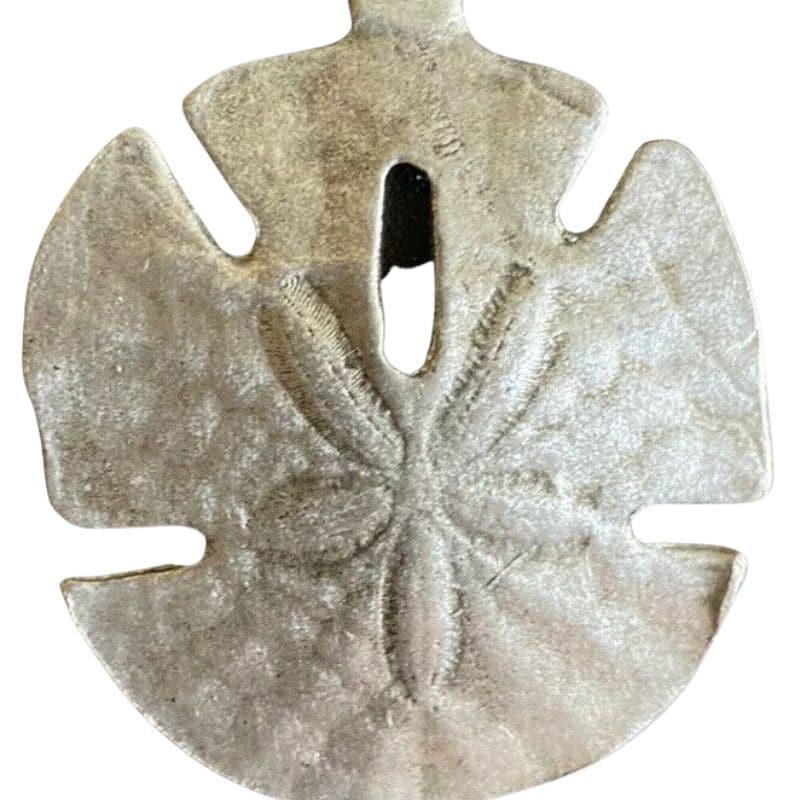Vintage New Condition Metzke Pewter Sand Dollar Necklace