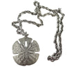 Vintage New Condition Metzke Pewter Sand Dollar Necklace