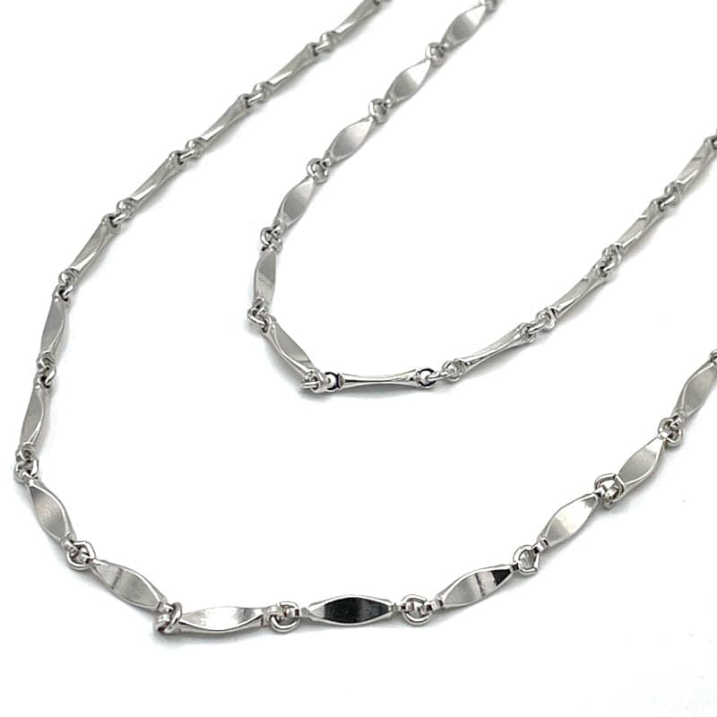Vintage Monet Silver Chain Link Necklace