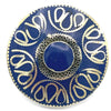 Large Blue Antique Tribal Statement Ring
