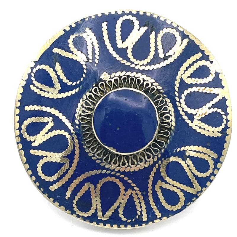 Large Blue Antique Tribal Statement Ring