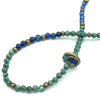 Long Turquoise and Lapis Gemstone Necklace