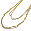 Vintage Monet Gold Double Chain Flapper Necklace