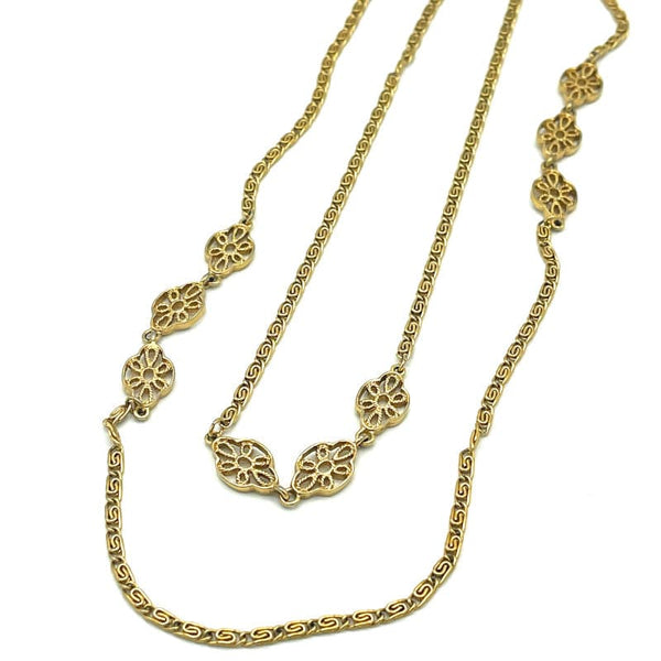 Vintage Monet Filigree Chain Necklace